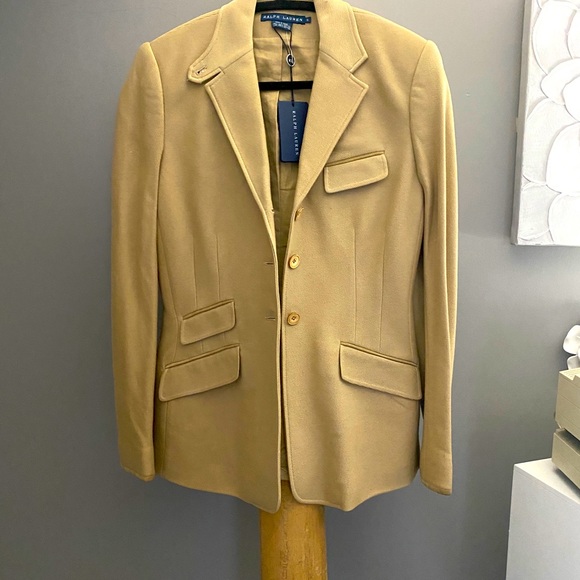 Ladies Ralph Lauren size 6 Equestrian styled blue label blazer - Picture 1 of 2